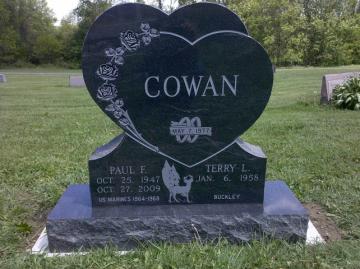 An upright, heart shaped companion headstone is an absolutely a beautiful way to remember loved ones.